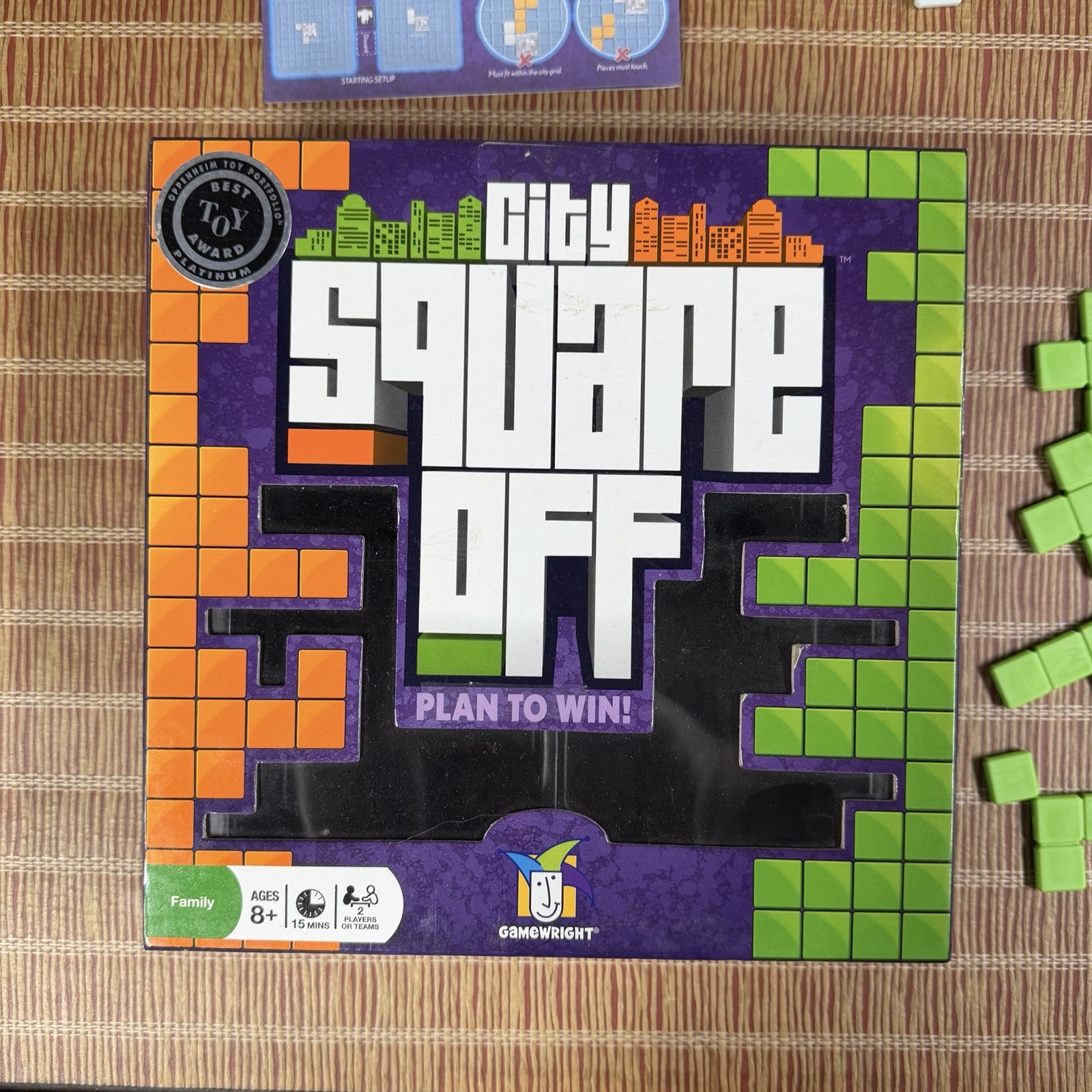 City Square Off COMPLETE Gamewright 2011 Strategy Planning Head to Head