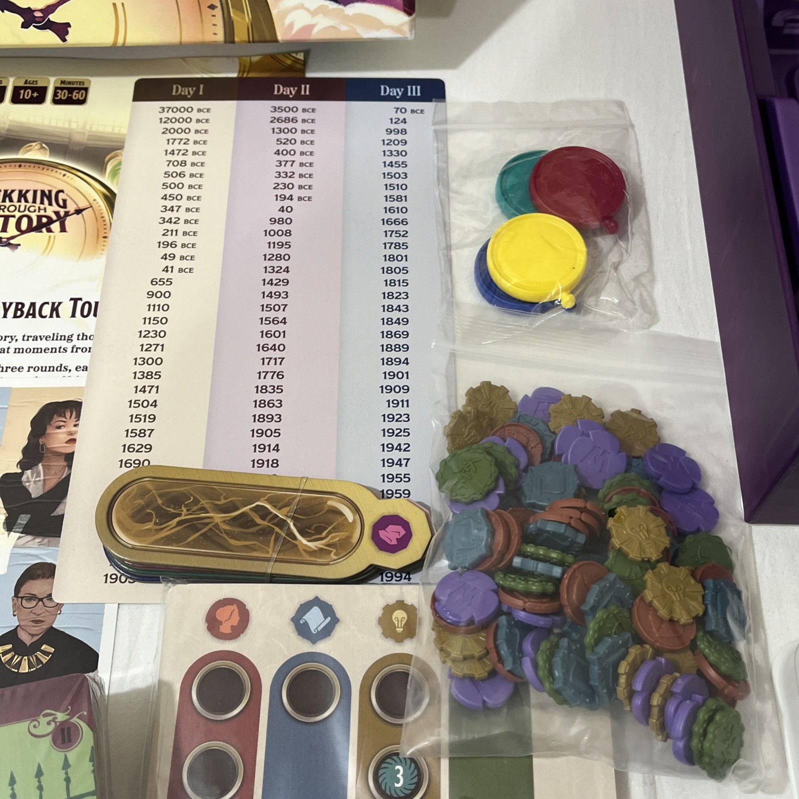 TREKKING THROUGH HISTORY + TIME WARPS Expansion Board Game 100% COMPLETE 2022