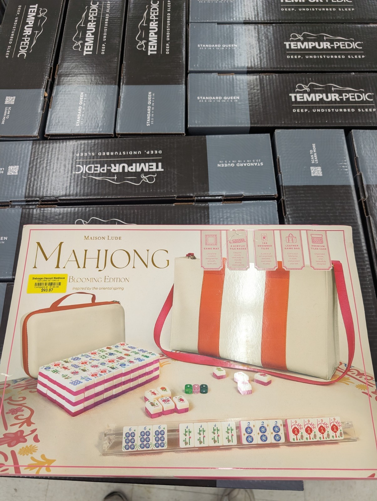 Maison Lude Deluxe Acrylic Mahjong Starter Kit, Blooming Edition