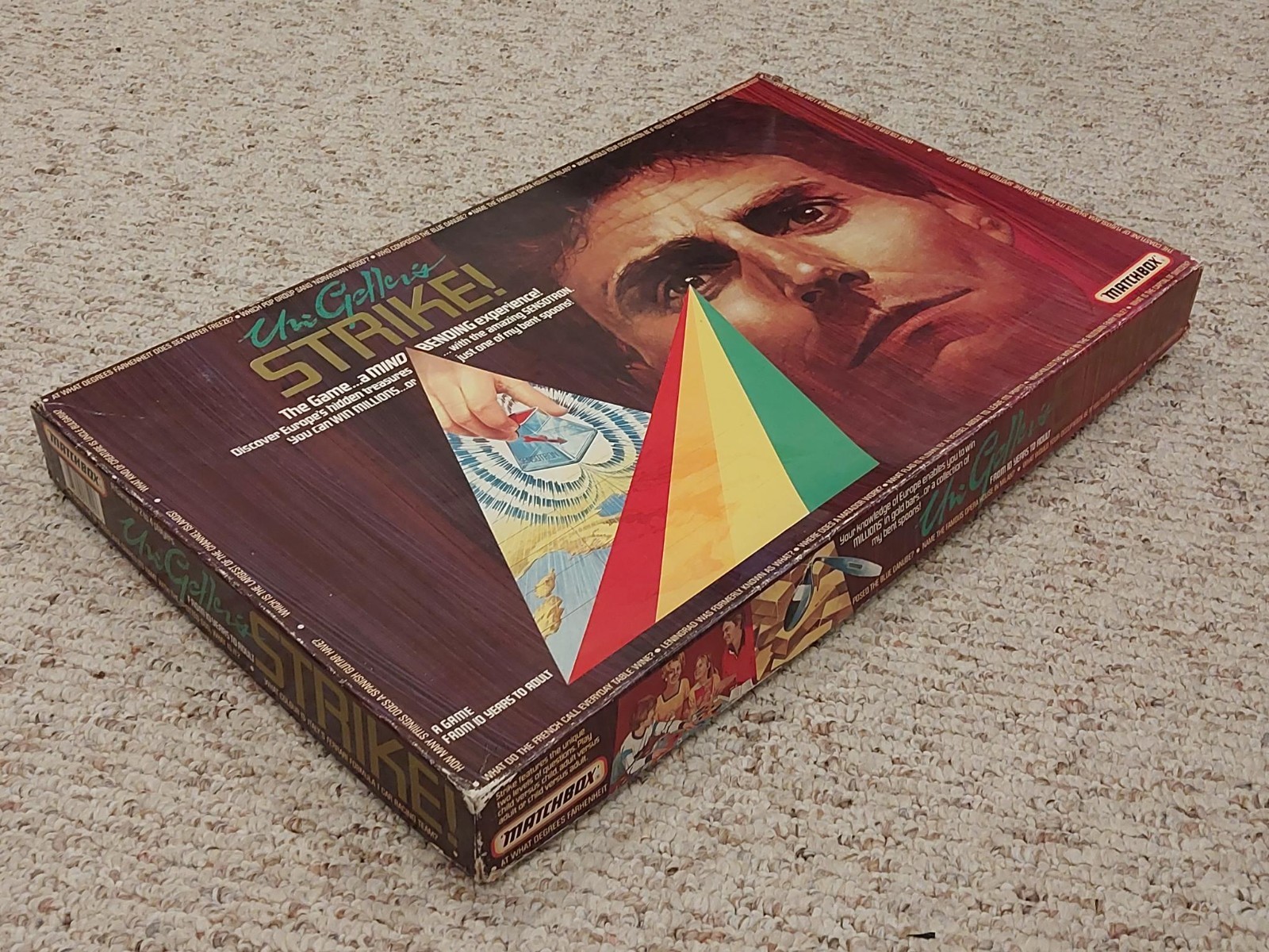 Matchbox URI Geller Strike Board Game – Complete / Never Been Played – MINT 1986