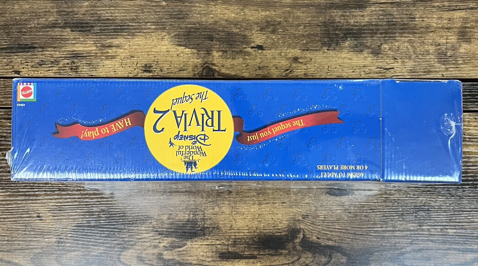 SEALED 2000 Mattel Wonderful World of Disney Trivia 2 The Sequel Board Game-NEW
