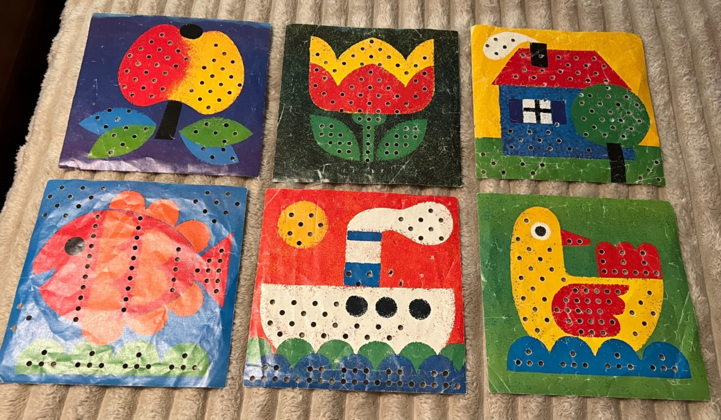 RAVENSBURGER STECKMOSAIK PEG BOARD ACTIVITY SET-GUC!