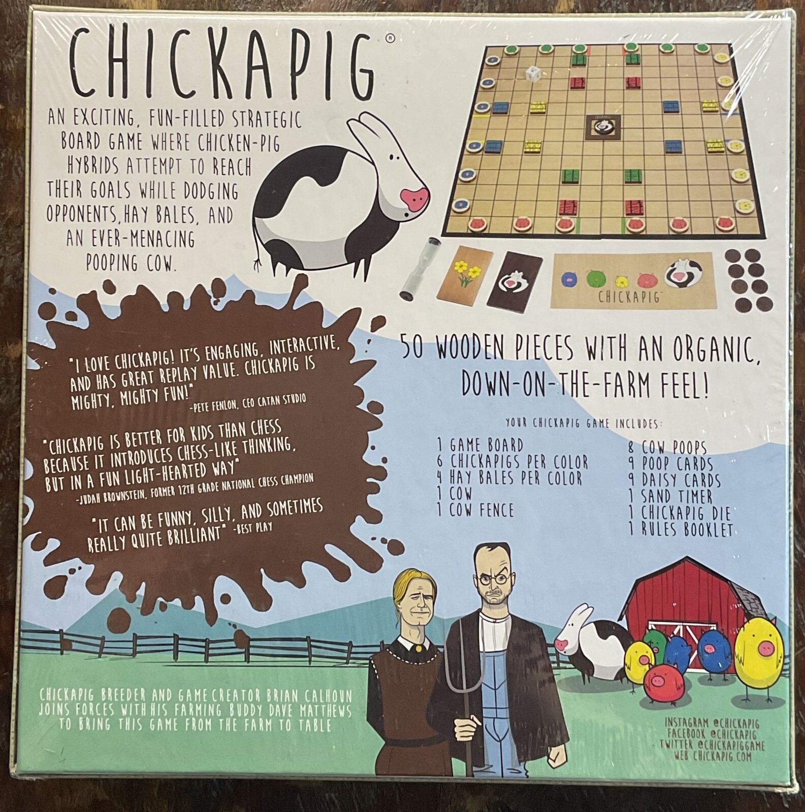 Buffalo Games Chickapig A Farm To Table Family Board Game New & Sealed