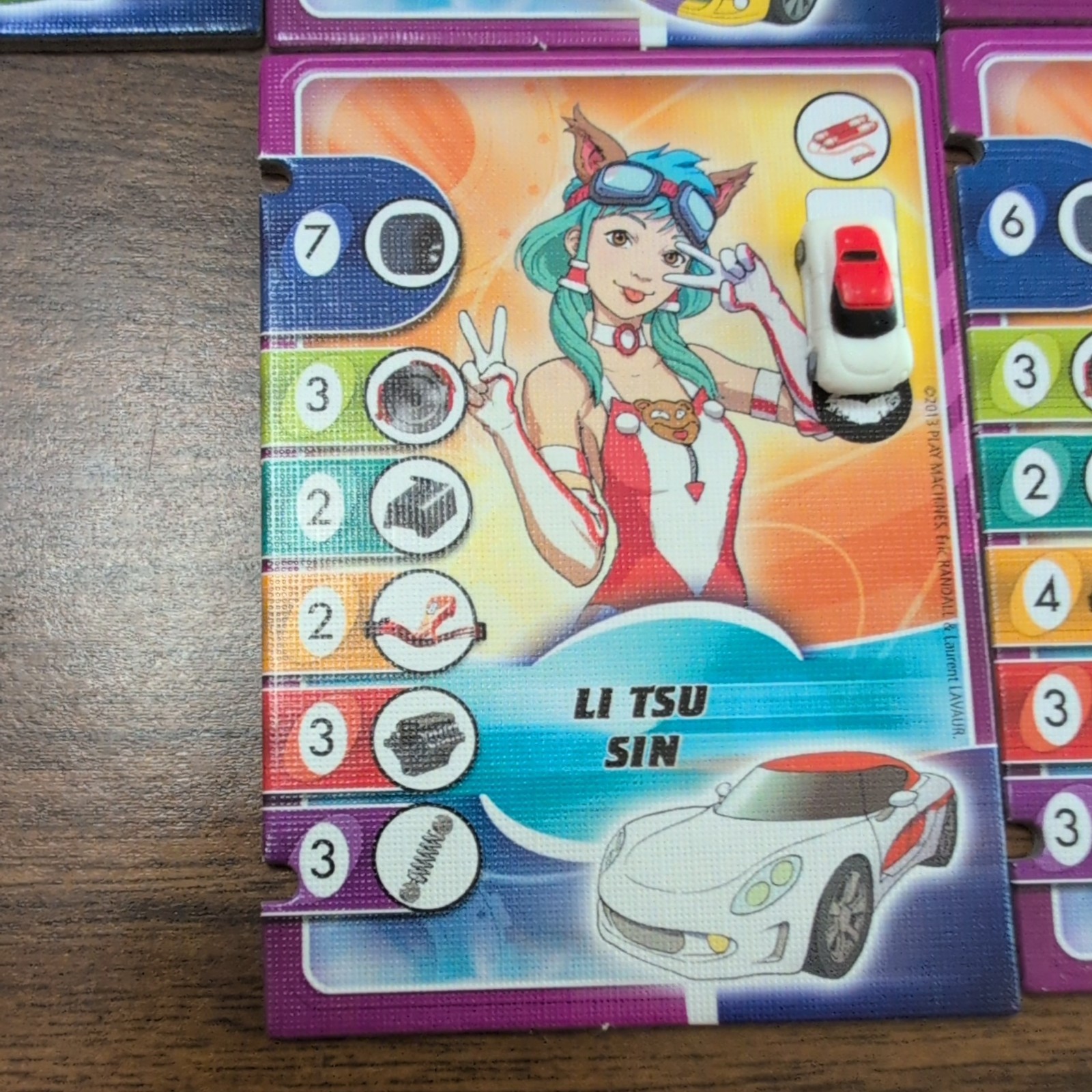 Replacement Drivers and Cars for Formula D Board Game