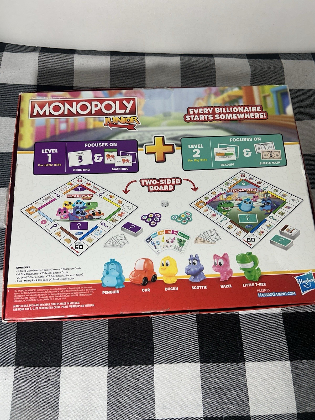 Hasbro Monopoly Junior Board Game Ages 5 and up Complete