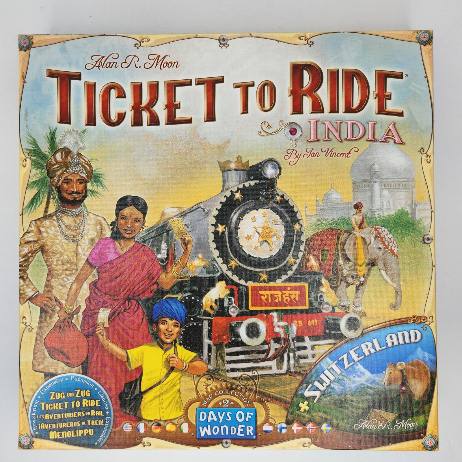 DAYS OF WONDER TICKET TO RIDE INDIA SWITZERLAND EXPANSION SET