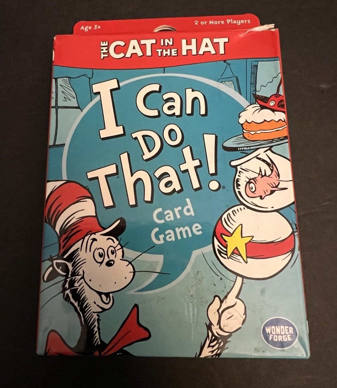 The Cat In The Hat I Can Do That! Card Game Wonder Forge 2010 Complete