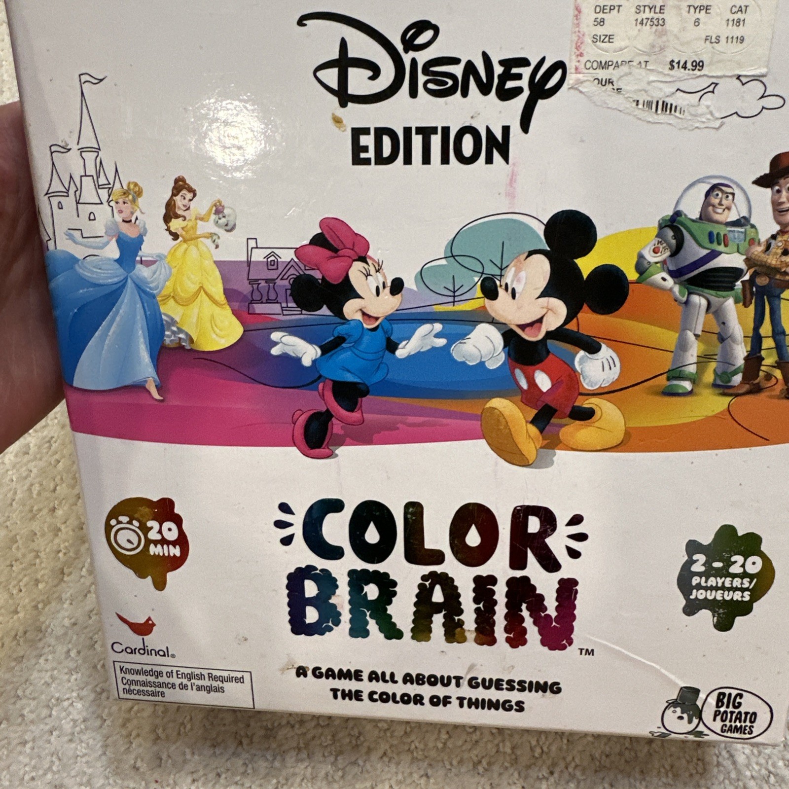 Disney Edition / Color Brain Game / Ready To Roll (2 To 10 Players) Ages 8+
