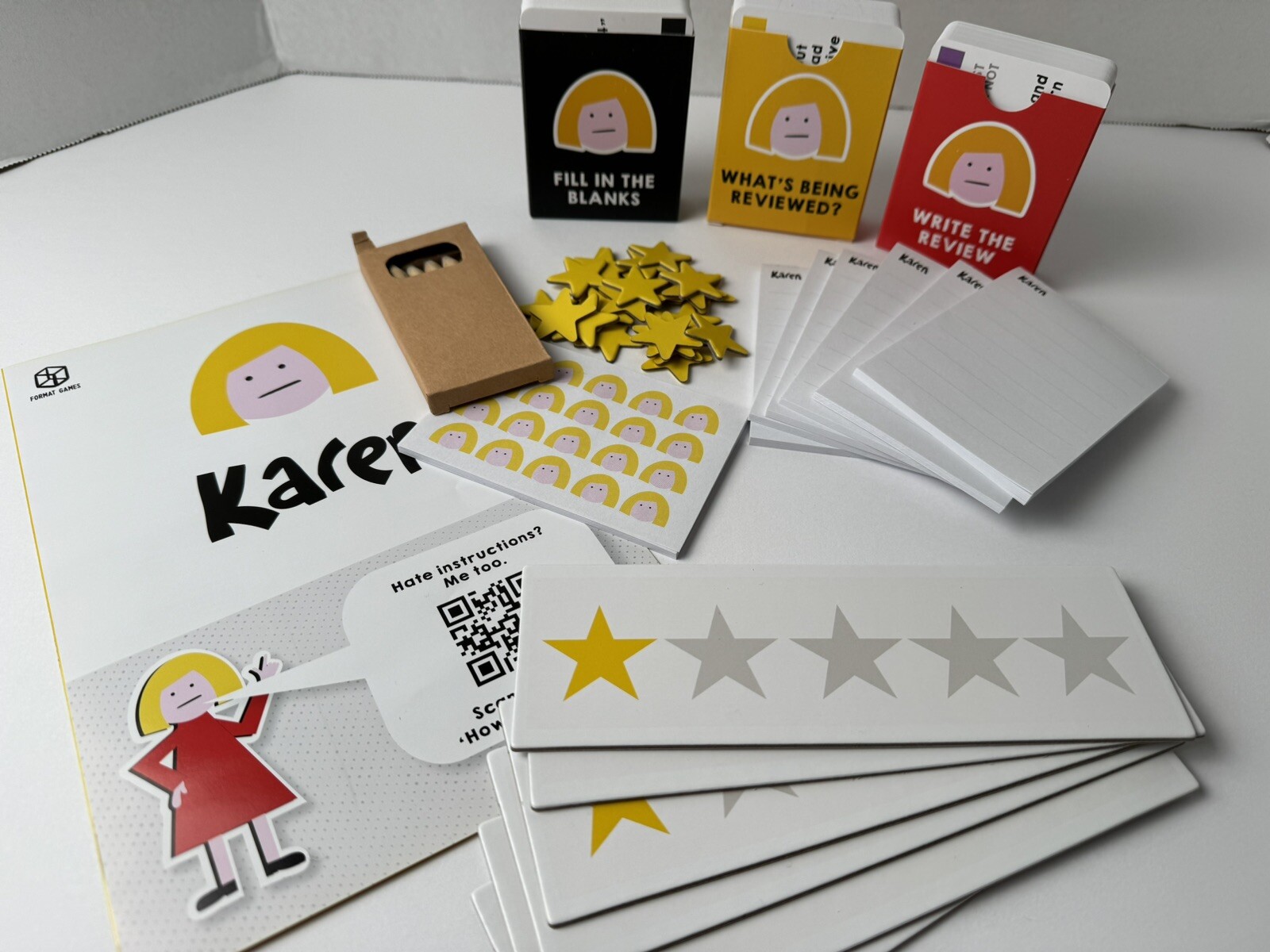 Karen The game of one star reviews. 3-10 players, ages 14 and up