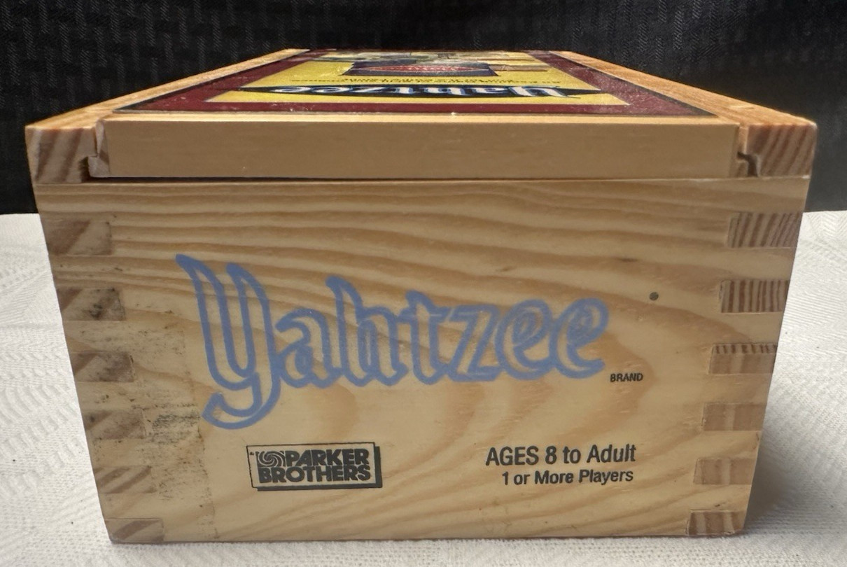 Yahtzee Nostalgia Games Series 2007 Wood Box Hasbro Parker Brotherse Brand New