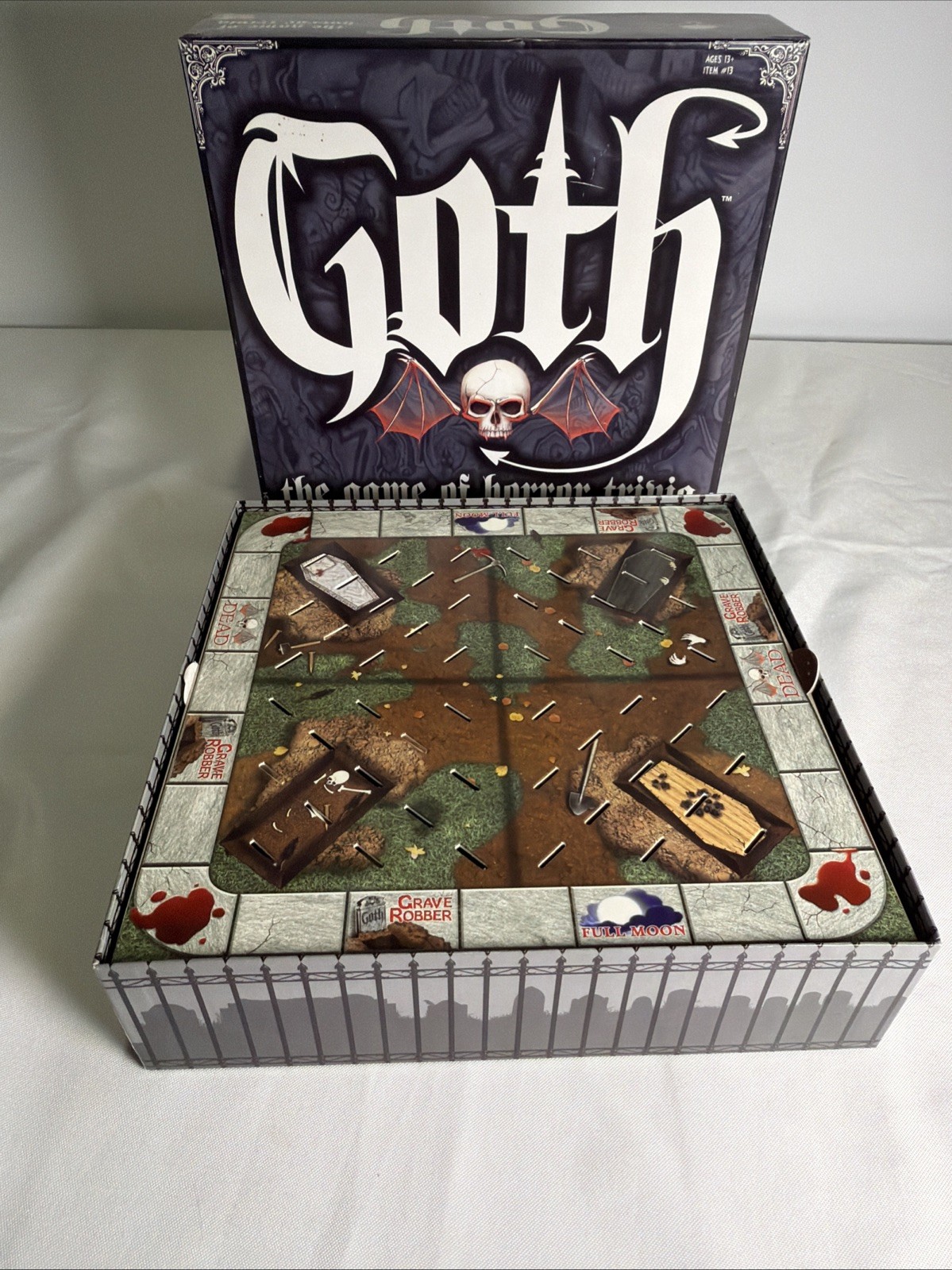 Goth The Game Of Horror Trivia Board Game EUC Complete!