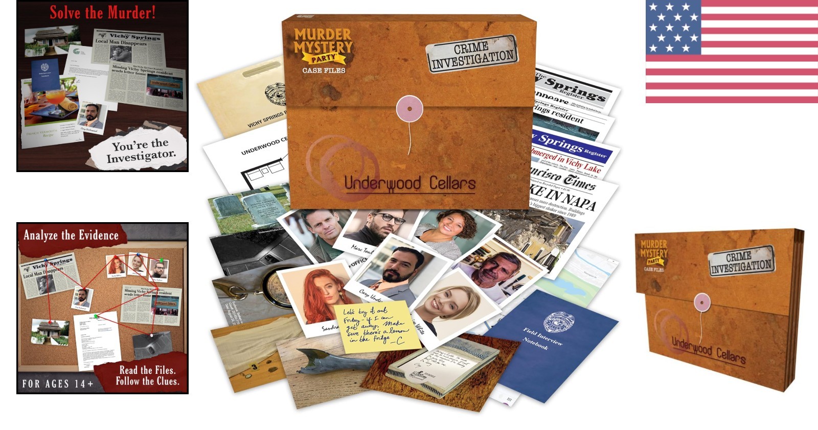 Unravel a 20- Mystery with Interactive Case Files – Perfect for Parties!