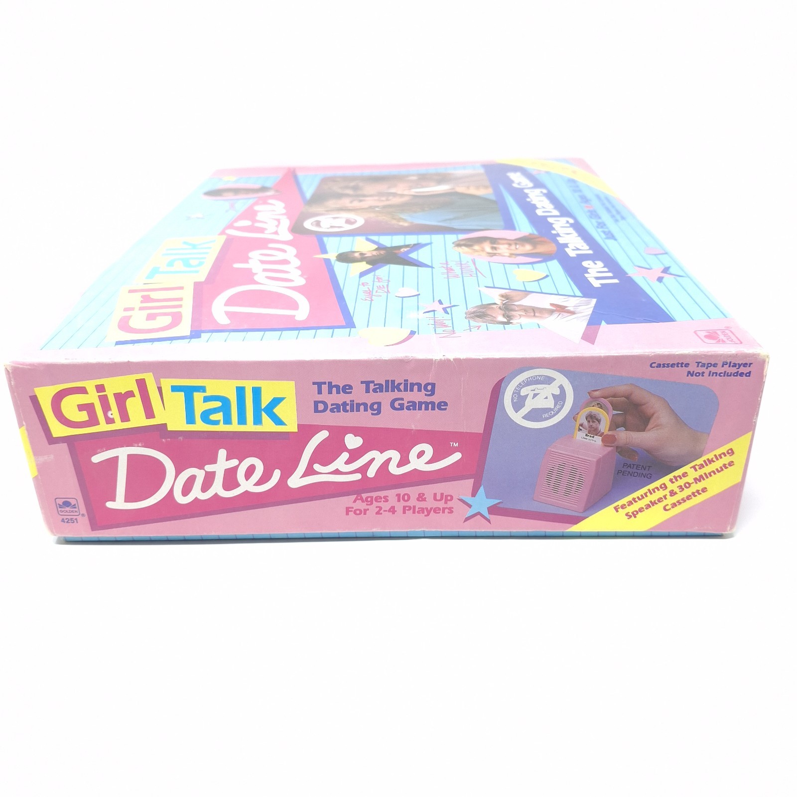 Golden 1989 Girl Talk Date Line The Talking Dating Game Complete w/ Cassette