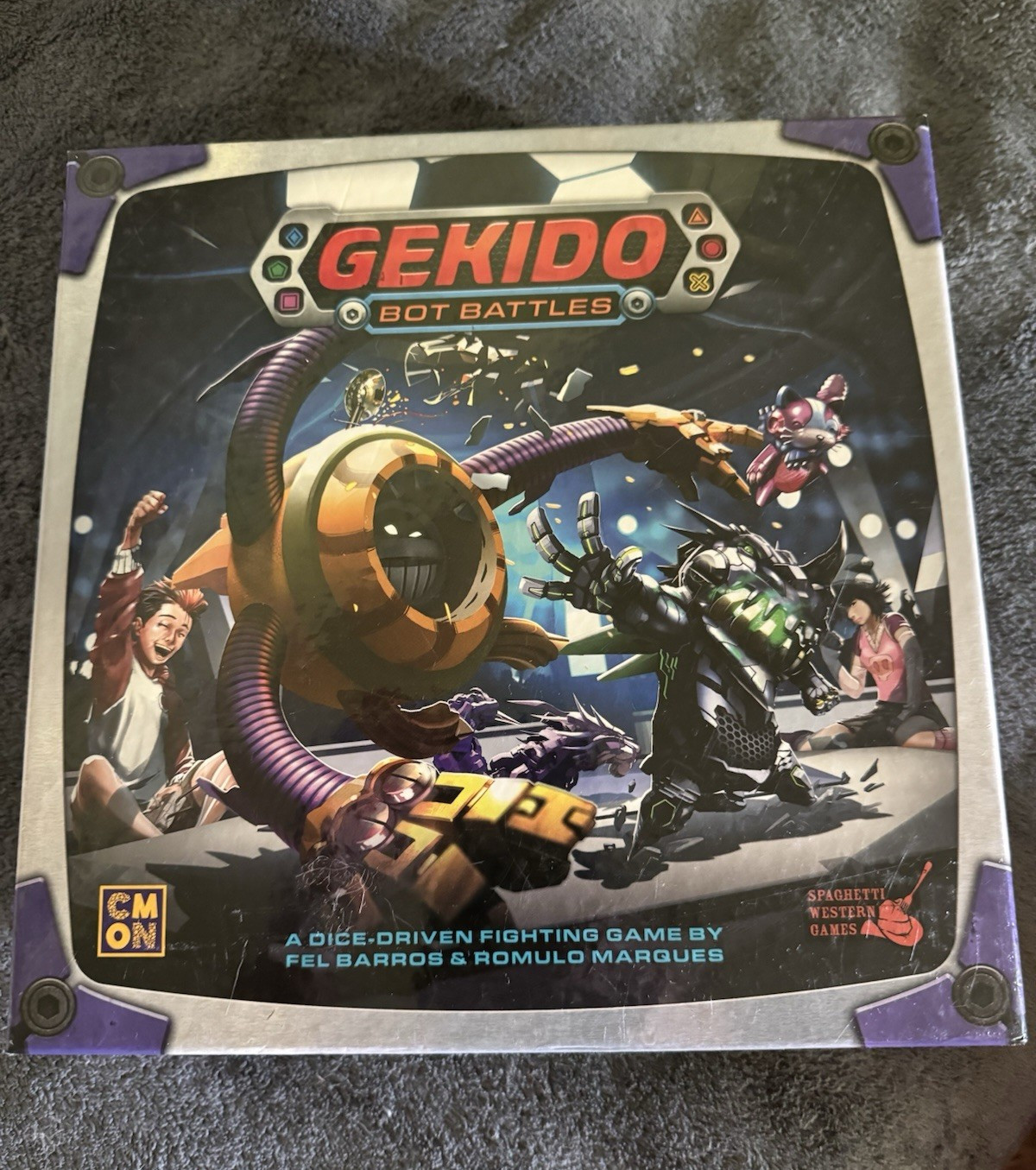 CMON Gekido Bot Battles Dice-Driven Fighting Dice Game 2-4 Players 14+ 2017