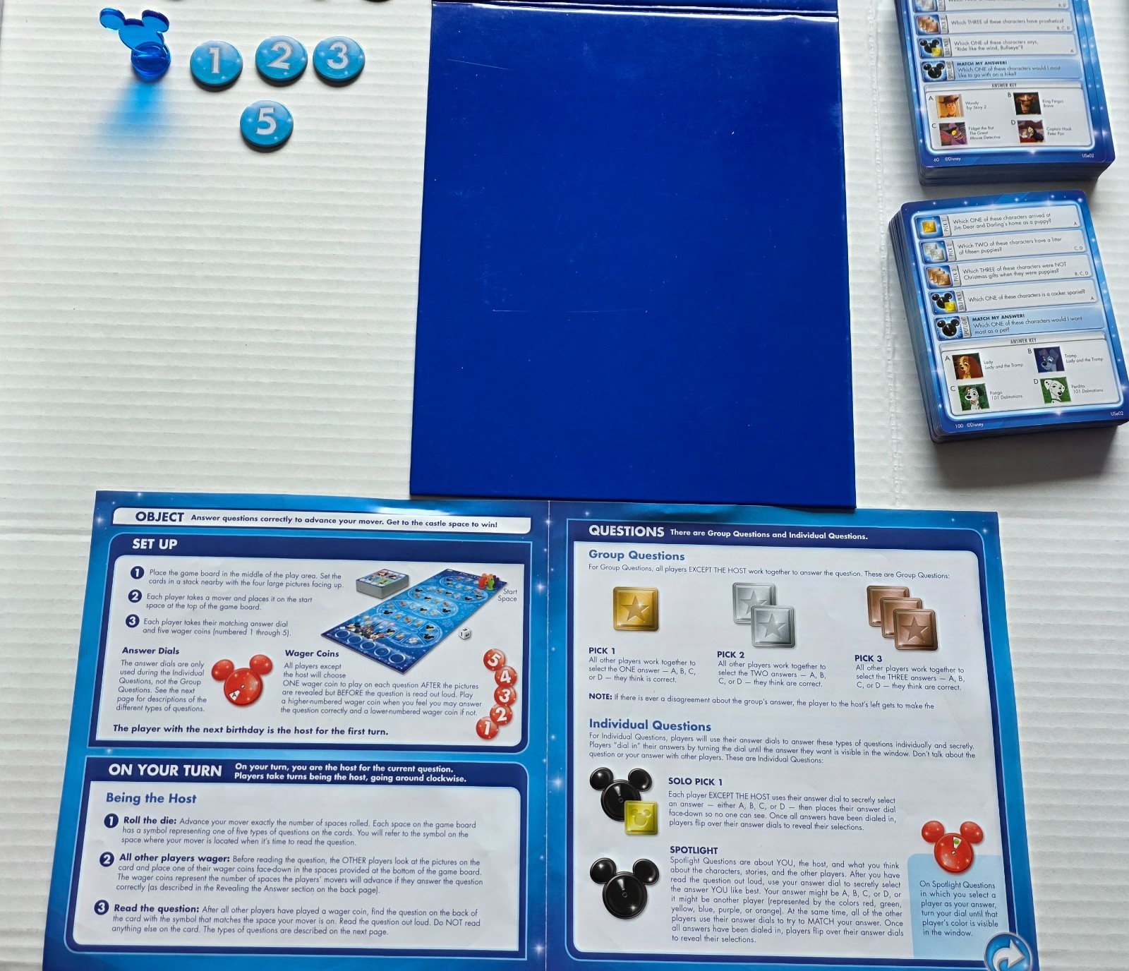 Disney Pictopia Board Game 2013 Wonder Forge Nearly Complete Missing 1 Token