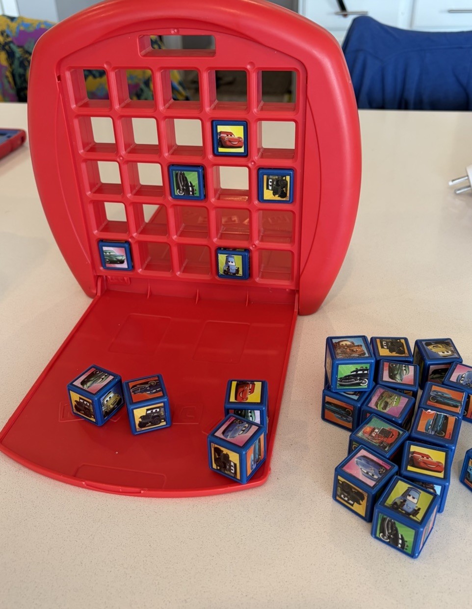 Disney Pixar Cars Top Trumps Match The Crazy Cube Board Game 5 In A Row Red Case