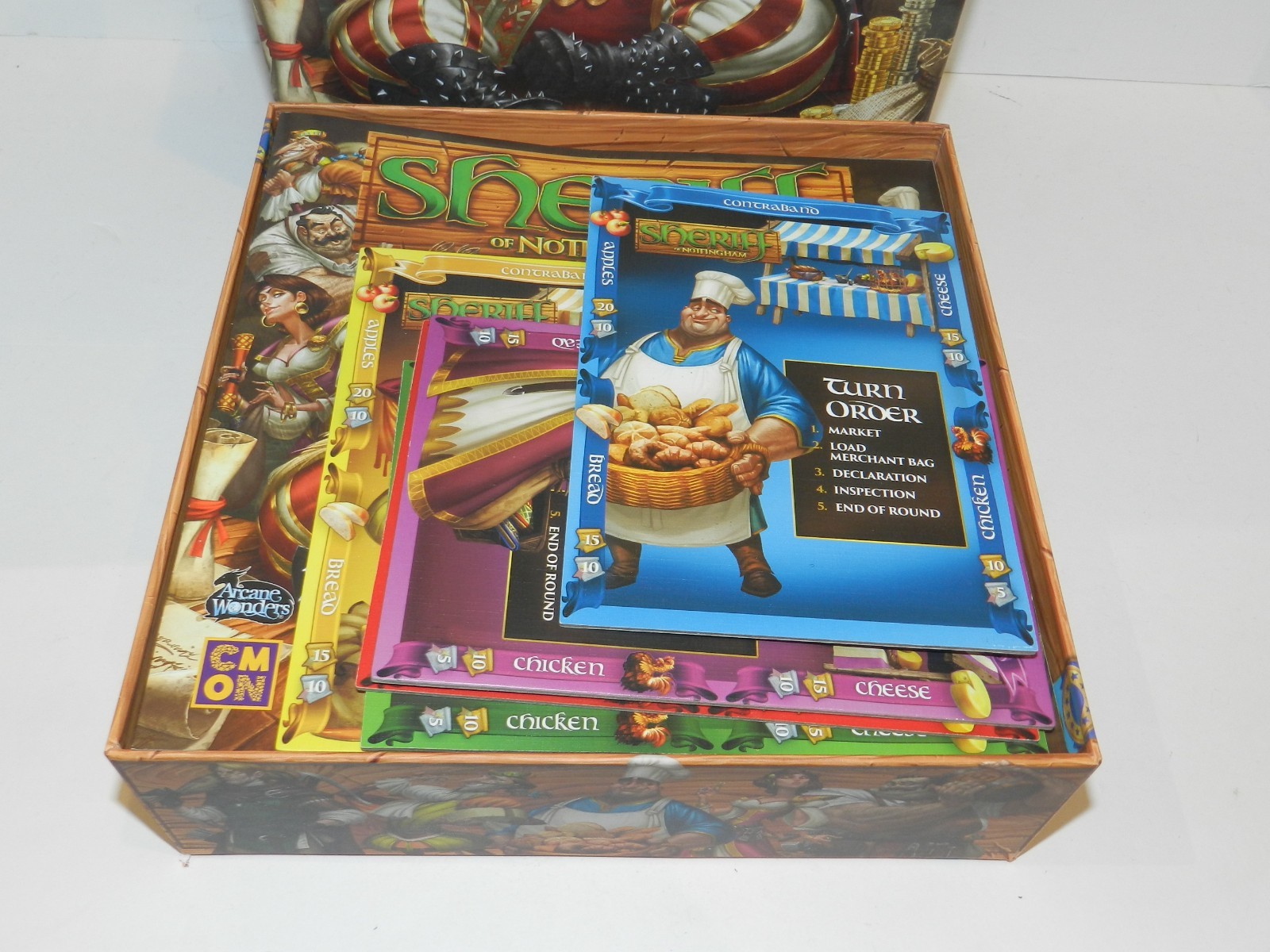 Sheriff of Nottingham Board Game Complete Arcane Wonders Edition Complete CIB