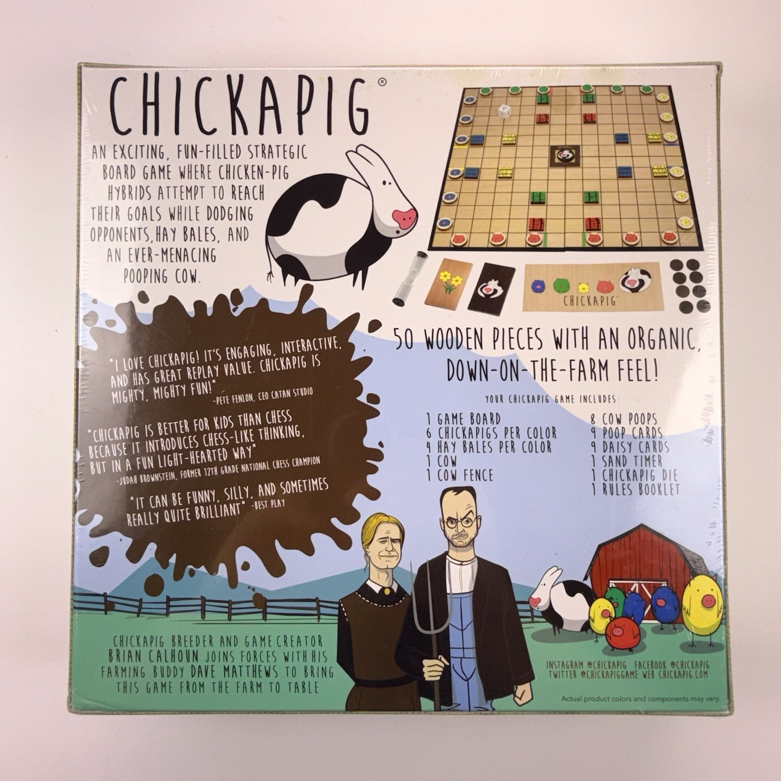 Chickapig A Farm to Table Board Game Strategy 8+2-4 Players New Sealed