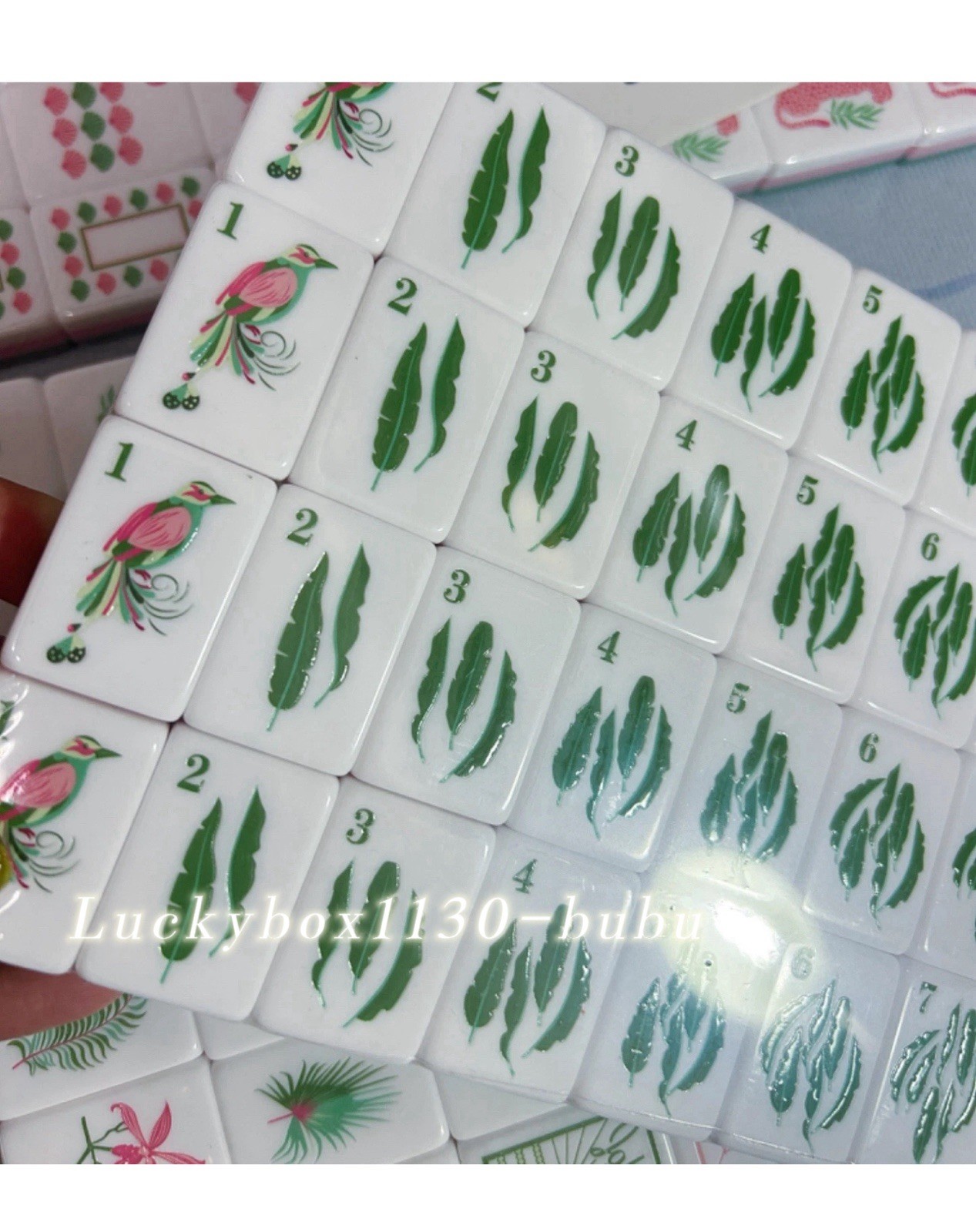 American Mahjong Game Set, 160 tiles Green🐦 Mah Jong Tiles+ Free storage bag