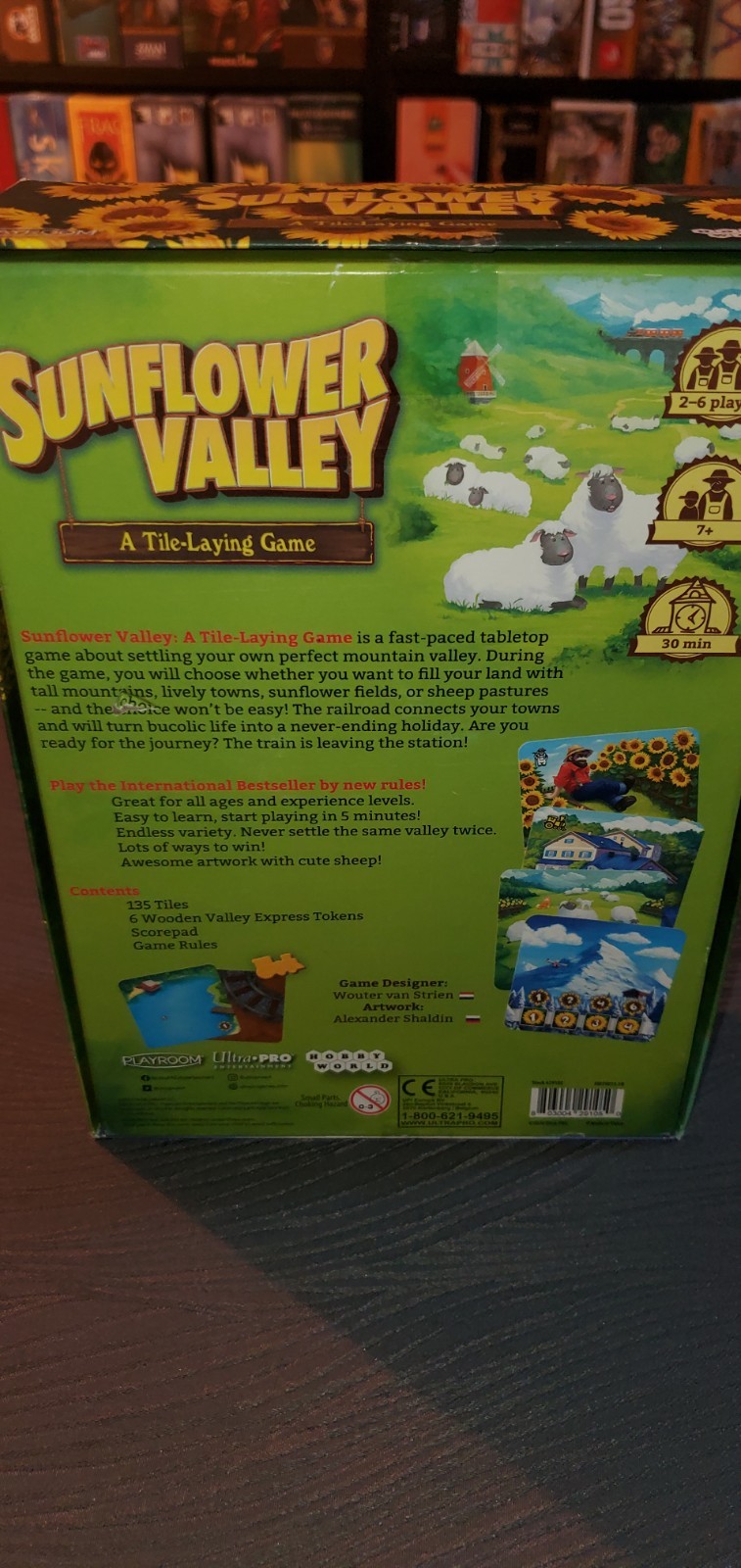 Playroom Entertainment Boardgame Sunflower Valley – A Tile Laying Ga Box EX/NM