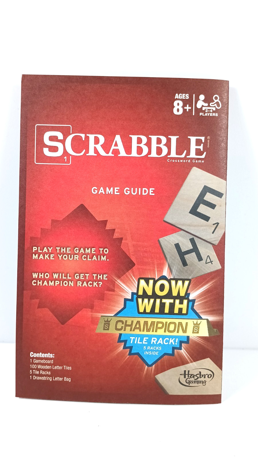 Scrabble Crossword Game *BOARD, BOX & INSTRUCTIONS ONLY* Hasbro 2014 For Parts O