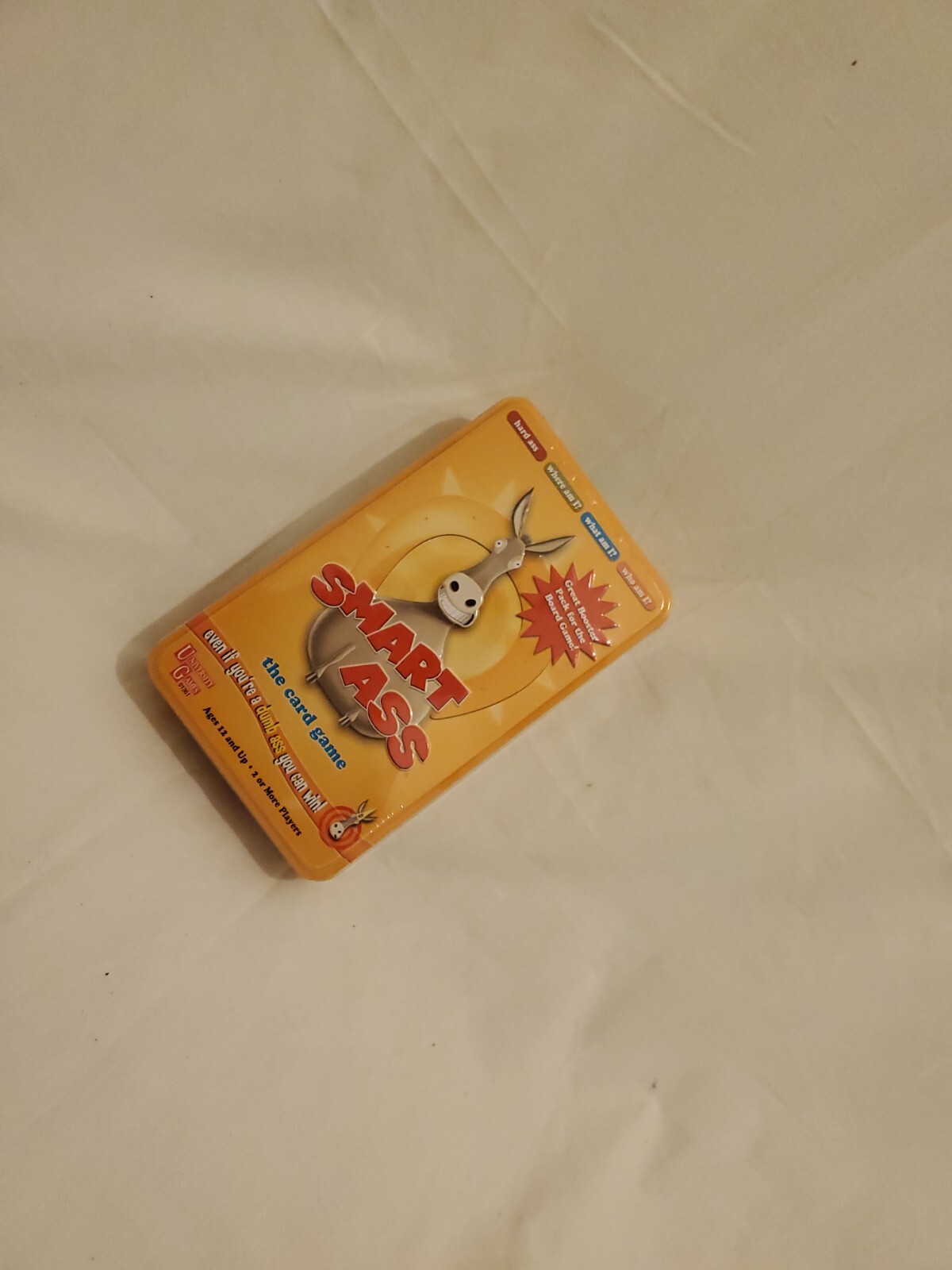 Smart Ass The Card Game Booster Pack Tin – Family Fun