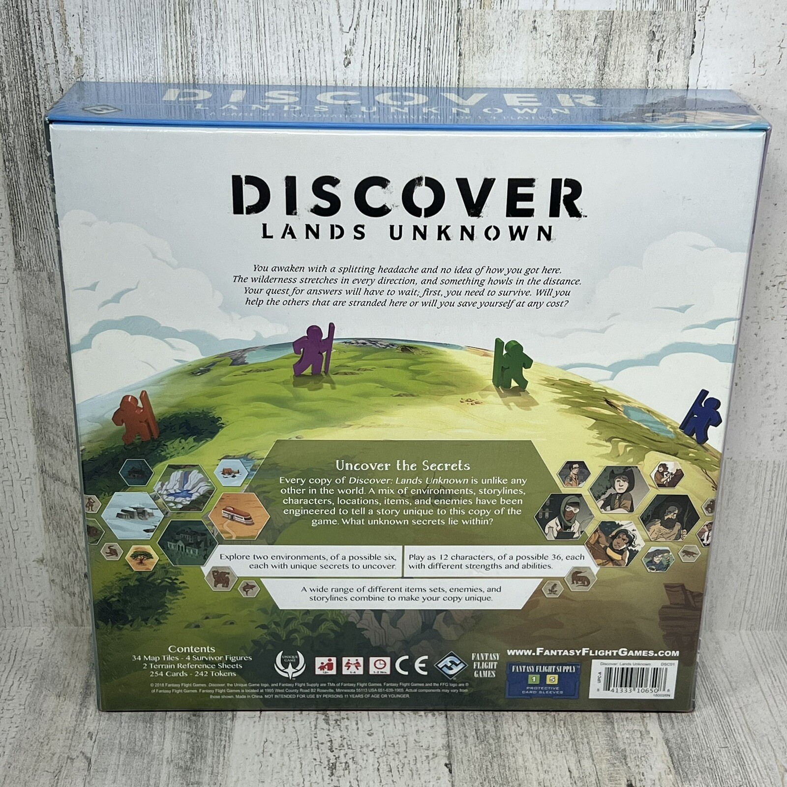 Discover Lands Unknown Board Game – A Game if Exploration & Survival – NEW