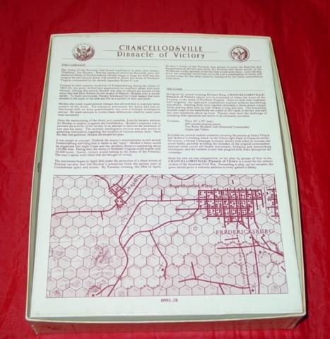 Clash of Arms : CHANCELLORSVILLE – Pinnacle of Victory 1863 Game (UNPUNCHED)