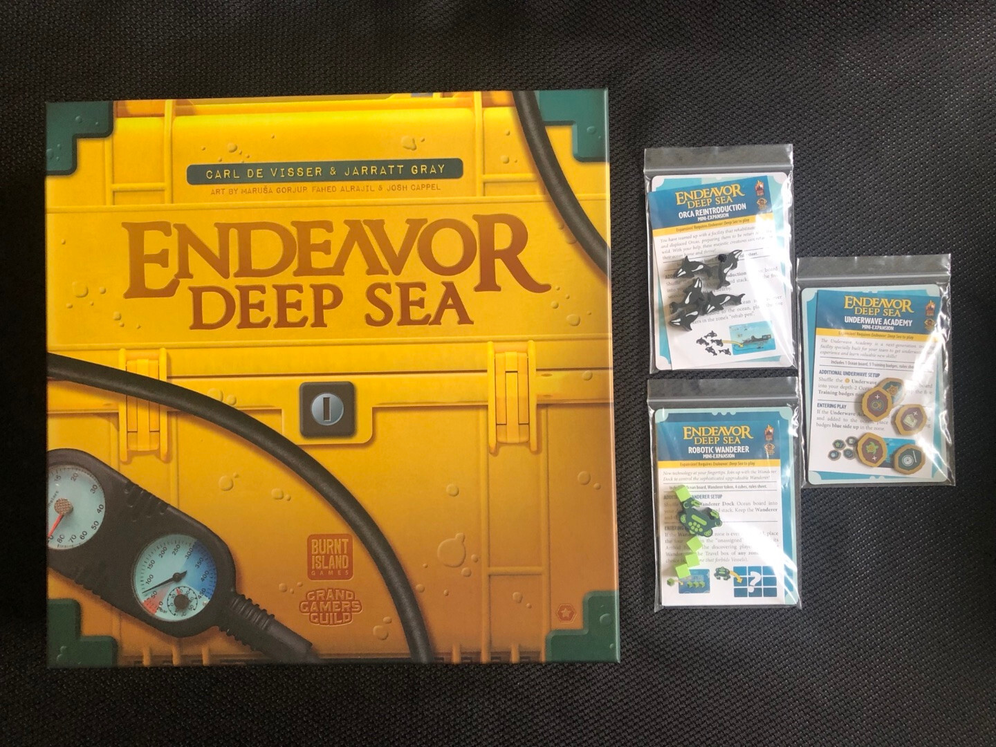 ENDEAVOR – Deep Sea Deluxe Edition + 3 Mini-Expansions – New/Sealed