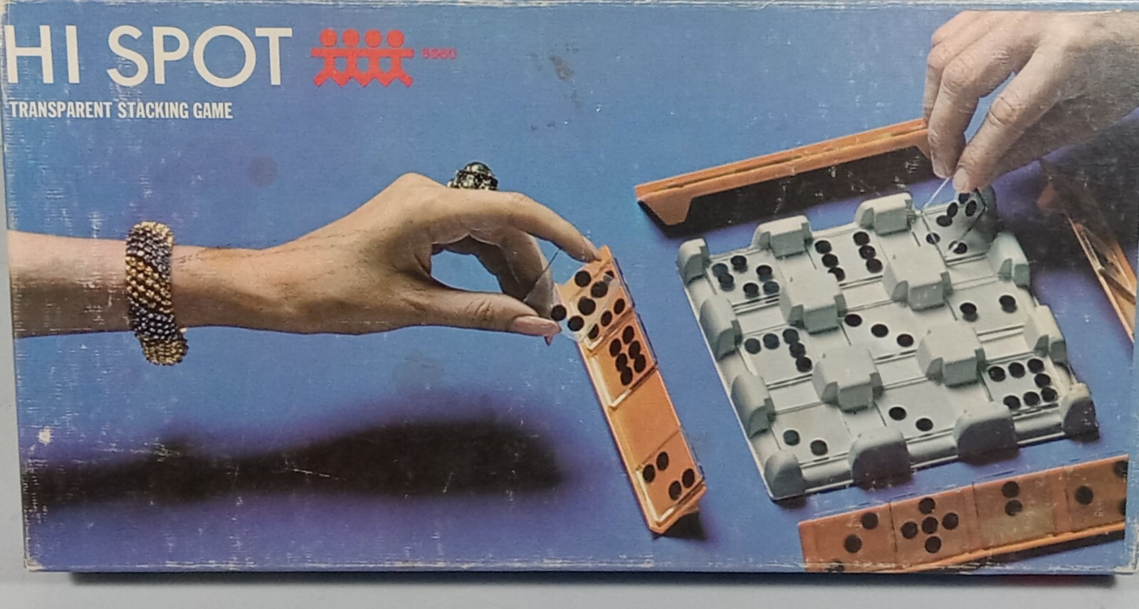 Hi Spot Transparent Stacking Game Pressman 6660 USA VTG 1969 Complete
