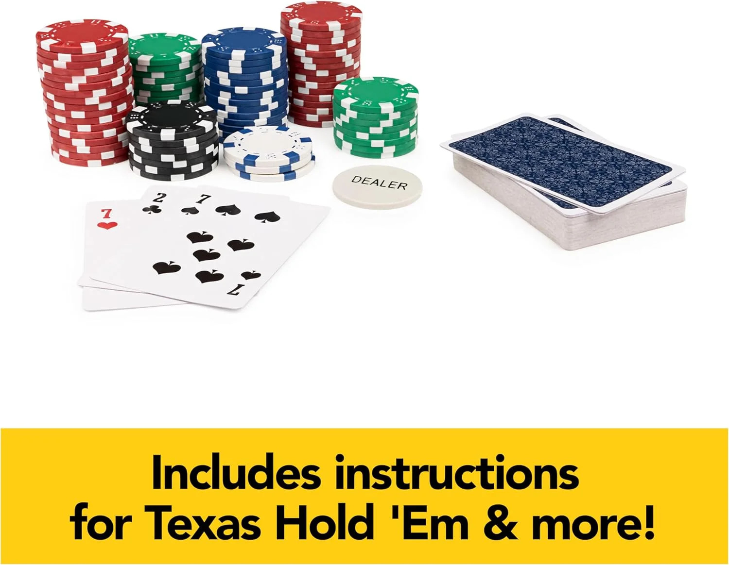 Spin Master Games, Cardinal Classics, 300-Piece Poker Set with Aluminum Carrying