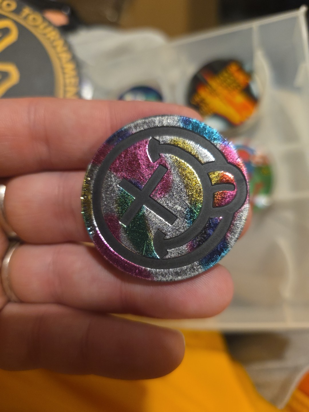 The World POG Federation Micro Tournament Game Case 1 Slammer Several Pogs
