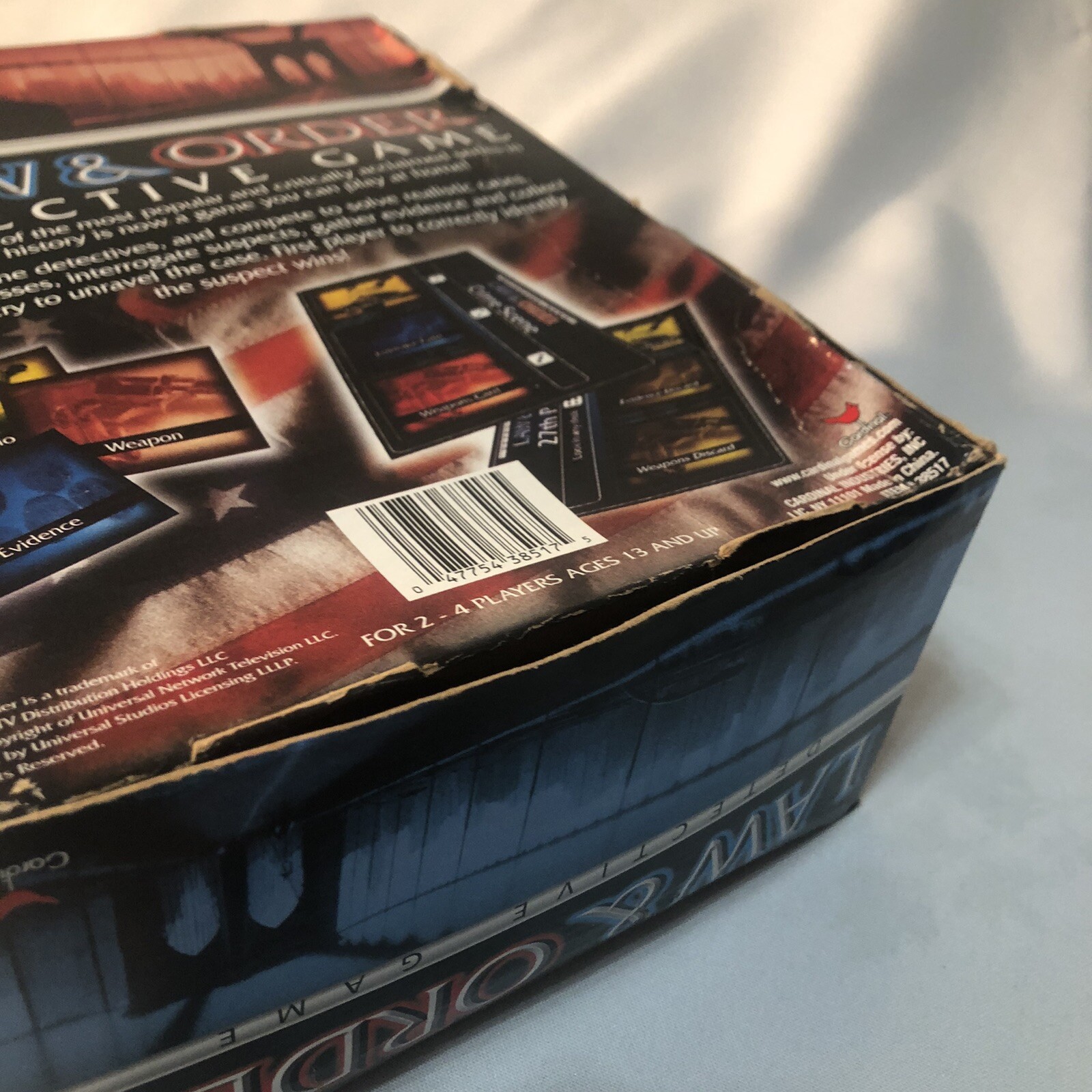 Law & Order Detective Game Cardinal Games 2-4 players ages 13+ TV Show