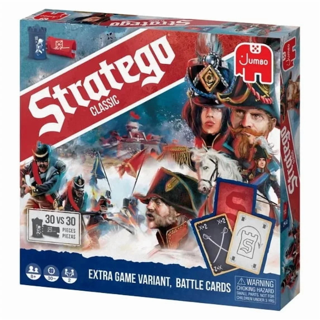 Stratego Classic Board Game – Jumbo Edition (Extra Game Variant + Battle)