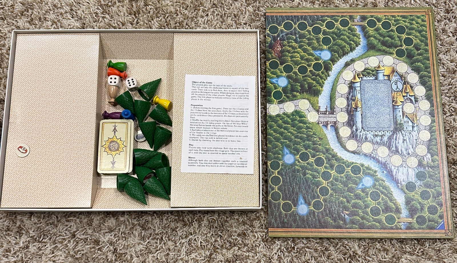 Vintage 1982 Enchanted Forest Board Game – Ravensburg Germany