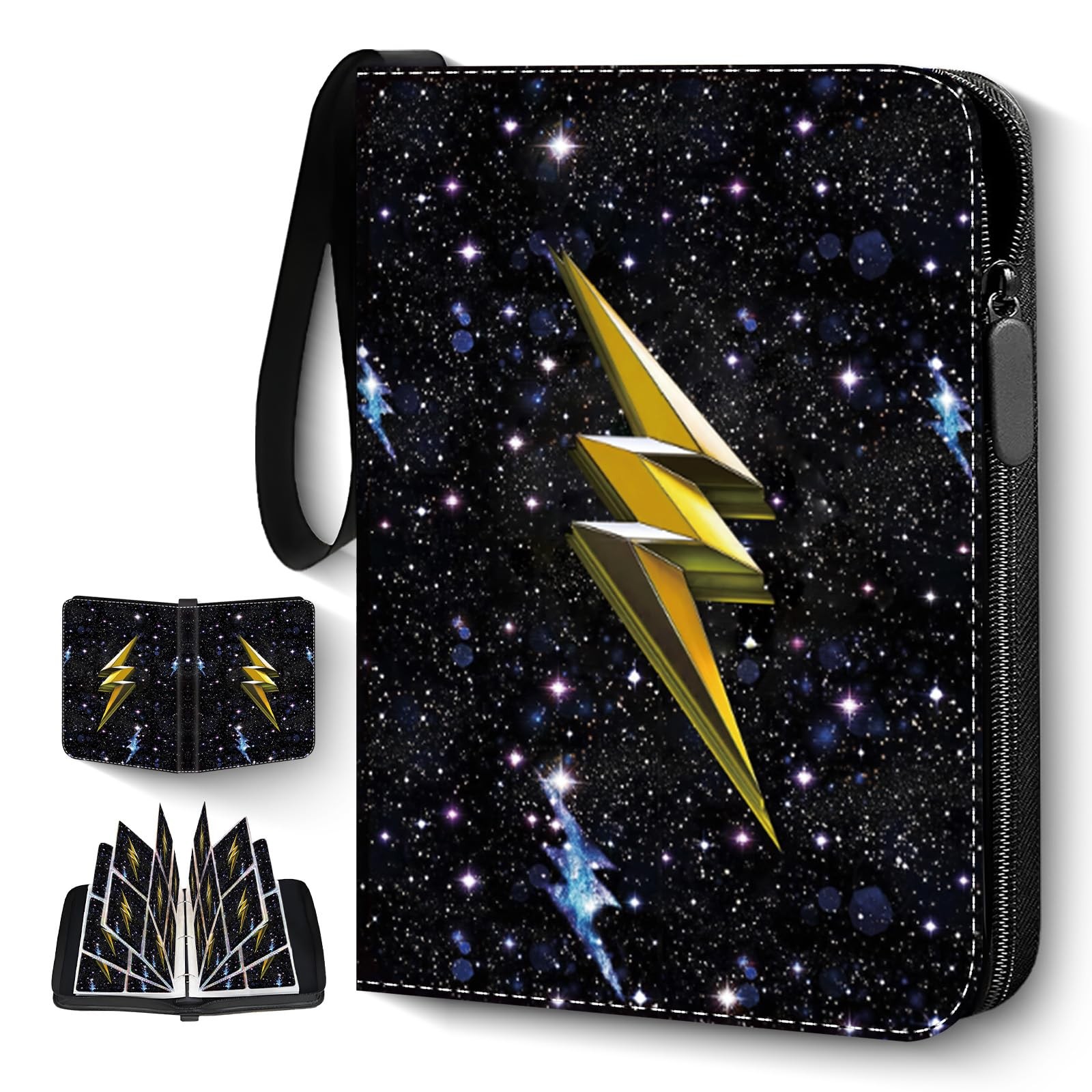 Card Binder for Trading with 440 Cards Capacity 55 Pages,Zipper 440-star