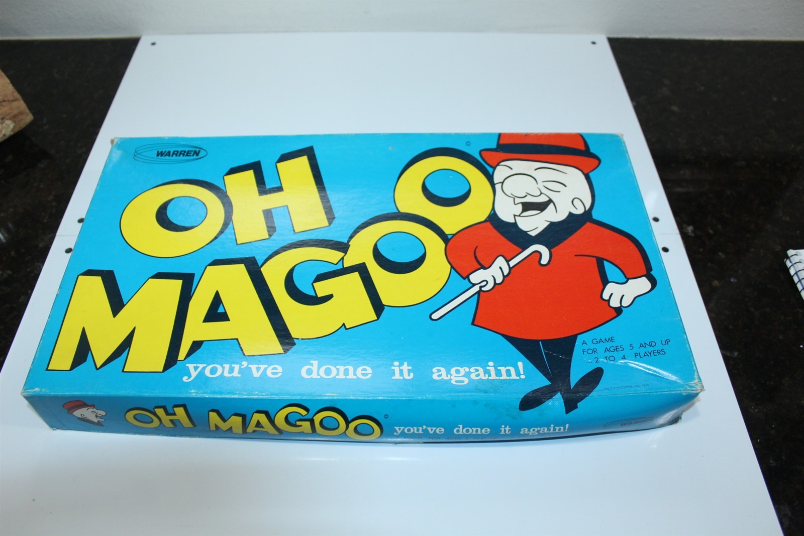 Vintage Mr. Magoo Board Game by Warren In Original Box TV Cartoon Character