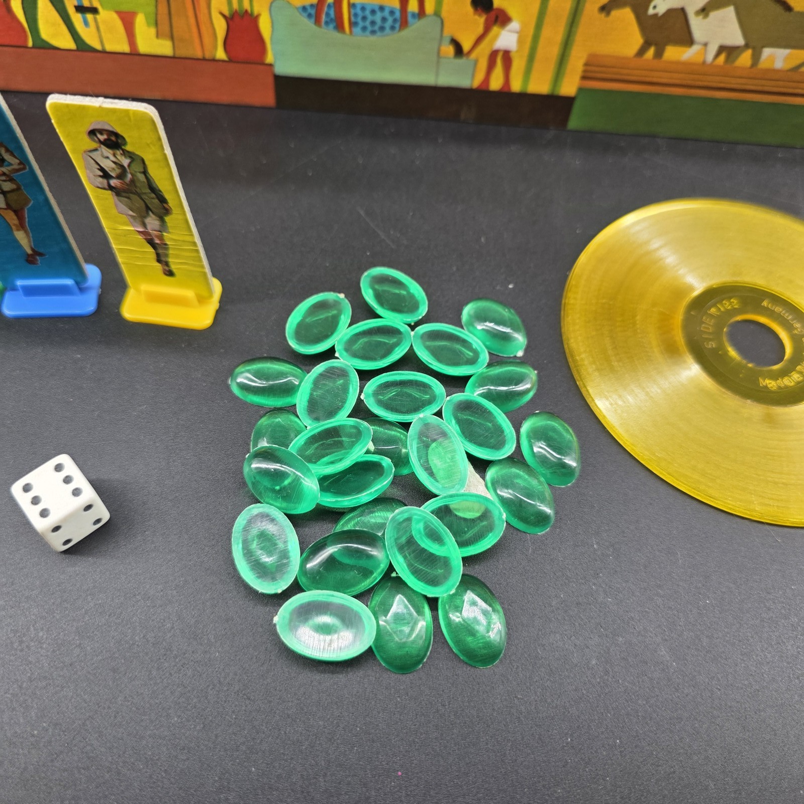 Vintage 1971 Milton Bradley Voice of the Mummy Electronic Board Game Green Gems