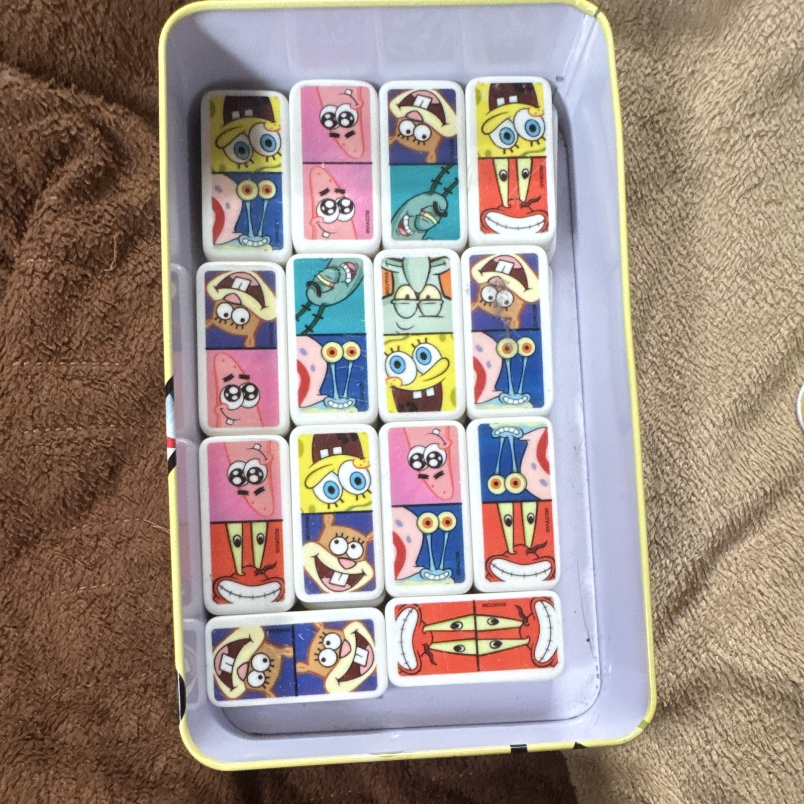 SpongeBob SquarePants Domino Set 28 Piece, 2009 Cardinal Games Edition