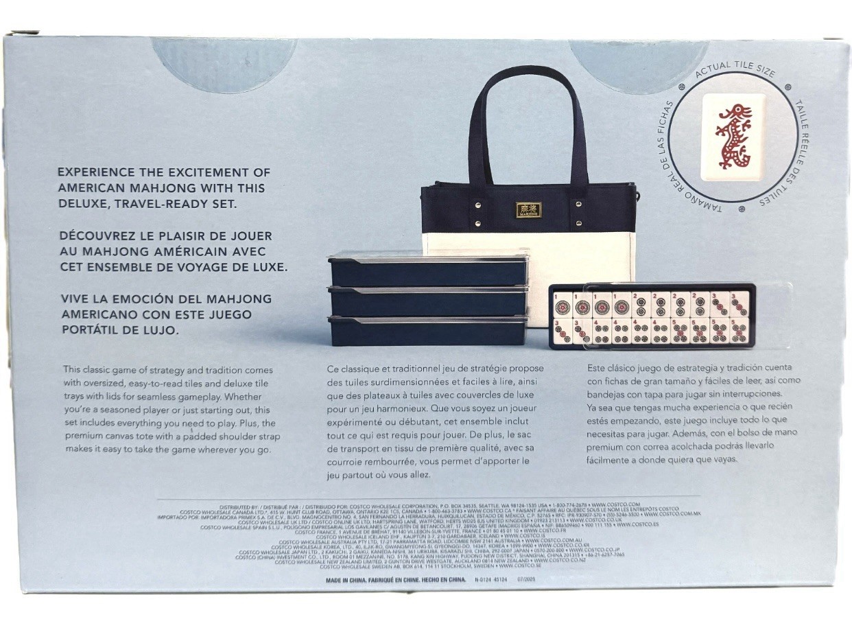 Winning Solution American Mahjong Set With Carrier Tote Bag 166 PCs