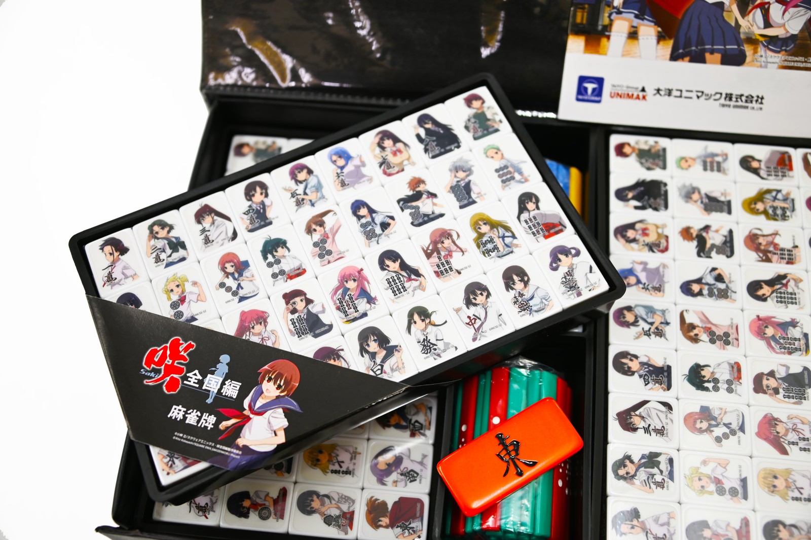 Saki Zenkoku-hen Anime Mahjong Tile Set Complete Japanese Riichi Mahjong Game