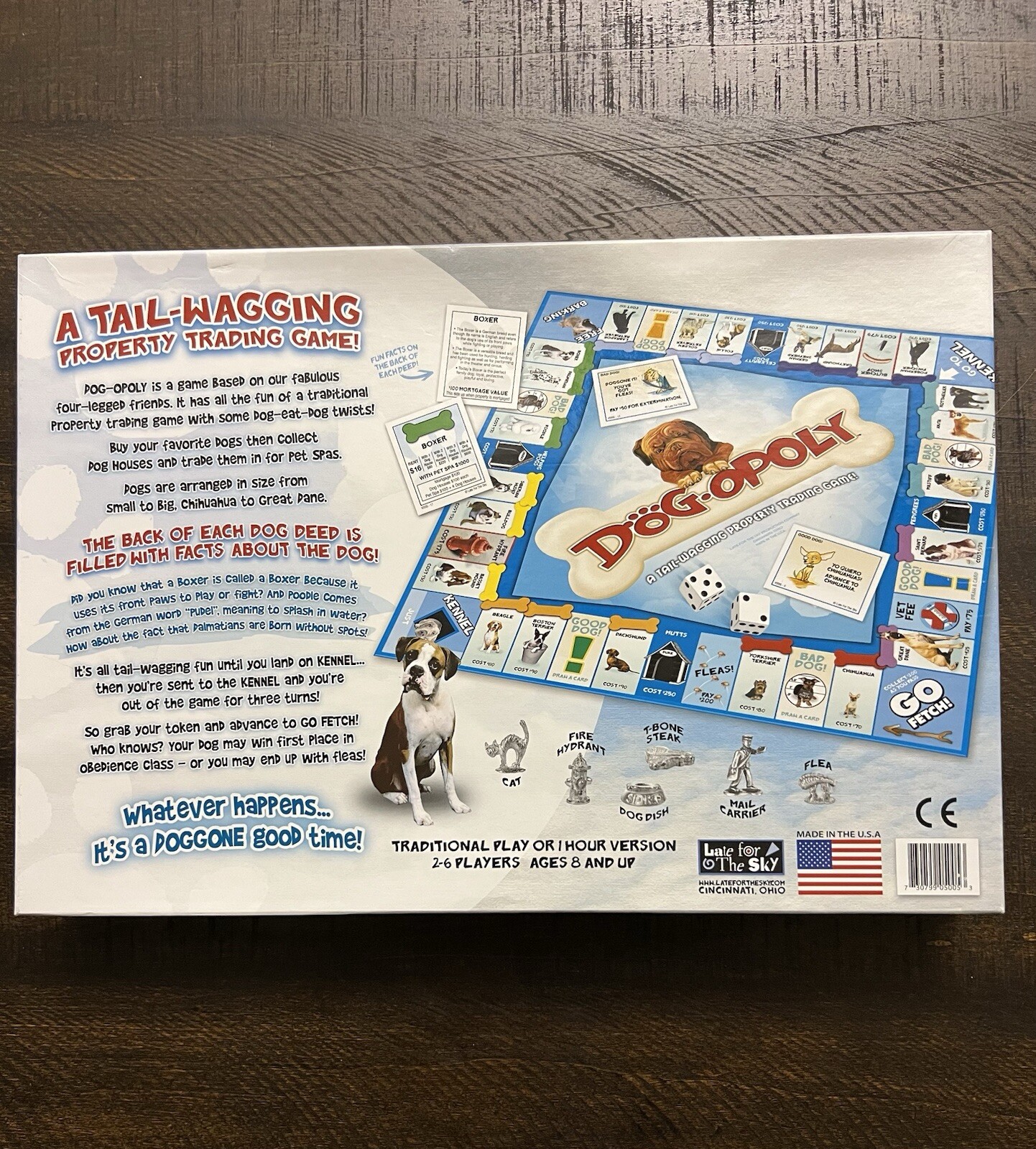 Late for the Sky “Dog-opoly” Monopoly Property Trading Board Game Complete