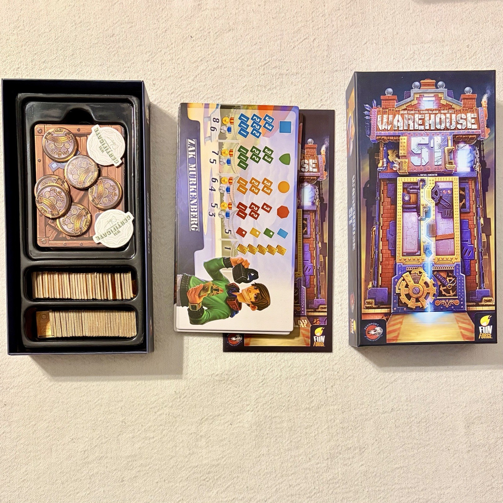 Warehouse 51 Card Game by Fun Forge & Passport Studios. Complete Excellent Cond
