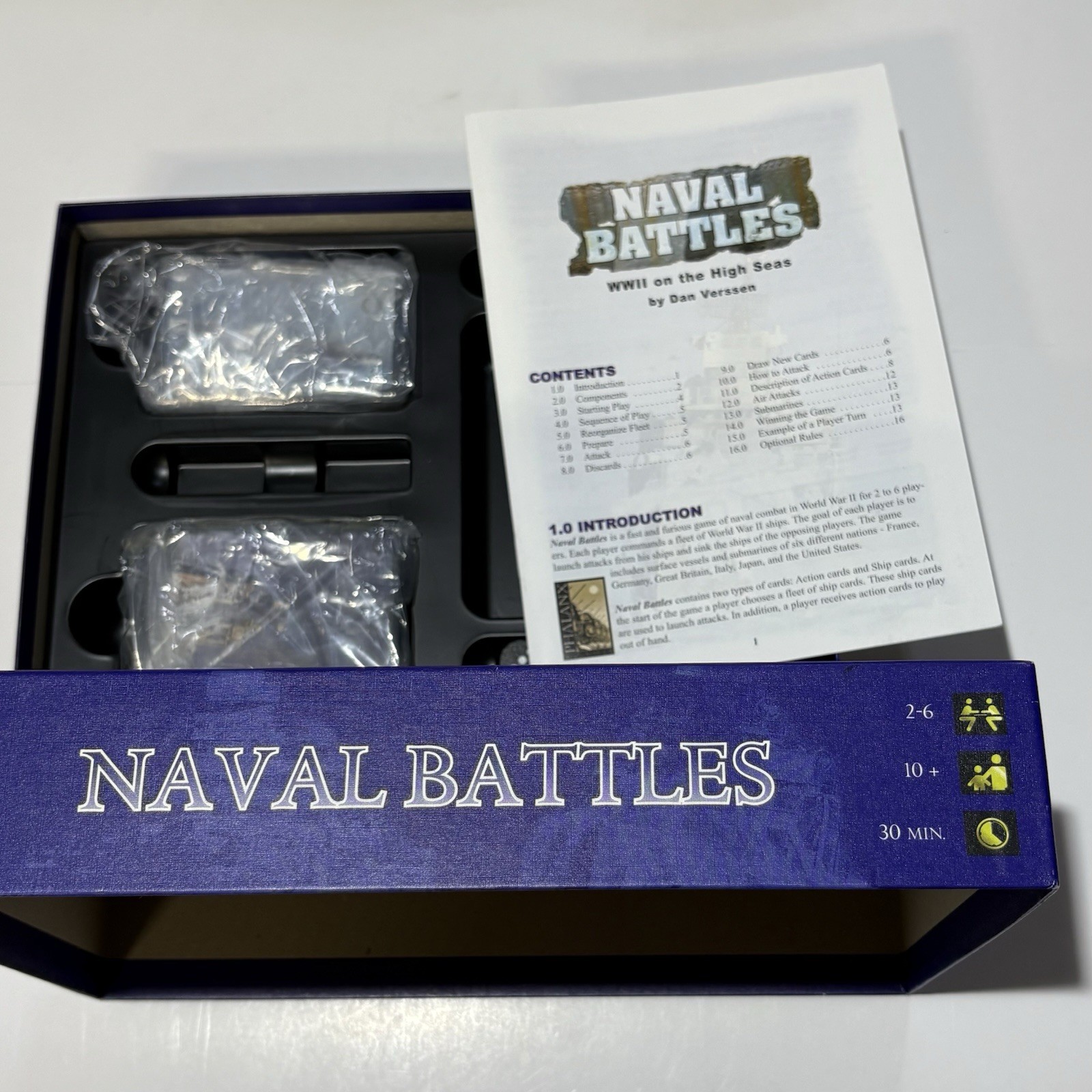 Naval Battles, WW2 on the High Seas, a card game by Dan Verssen