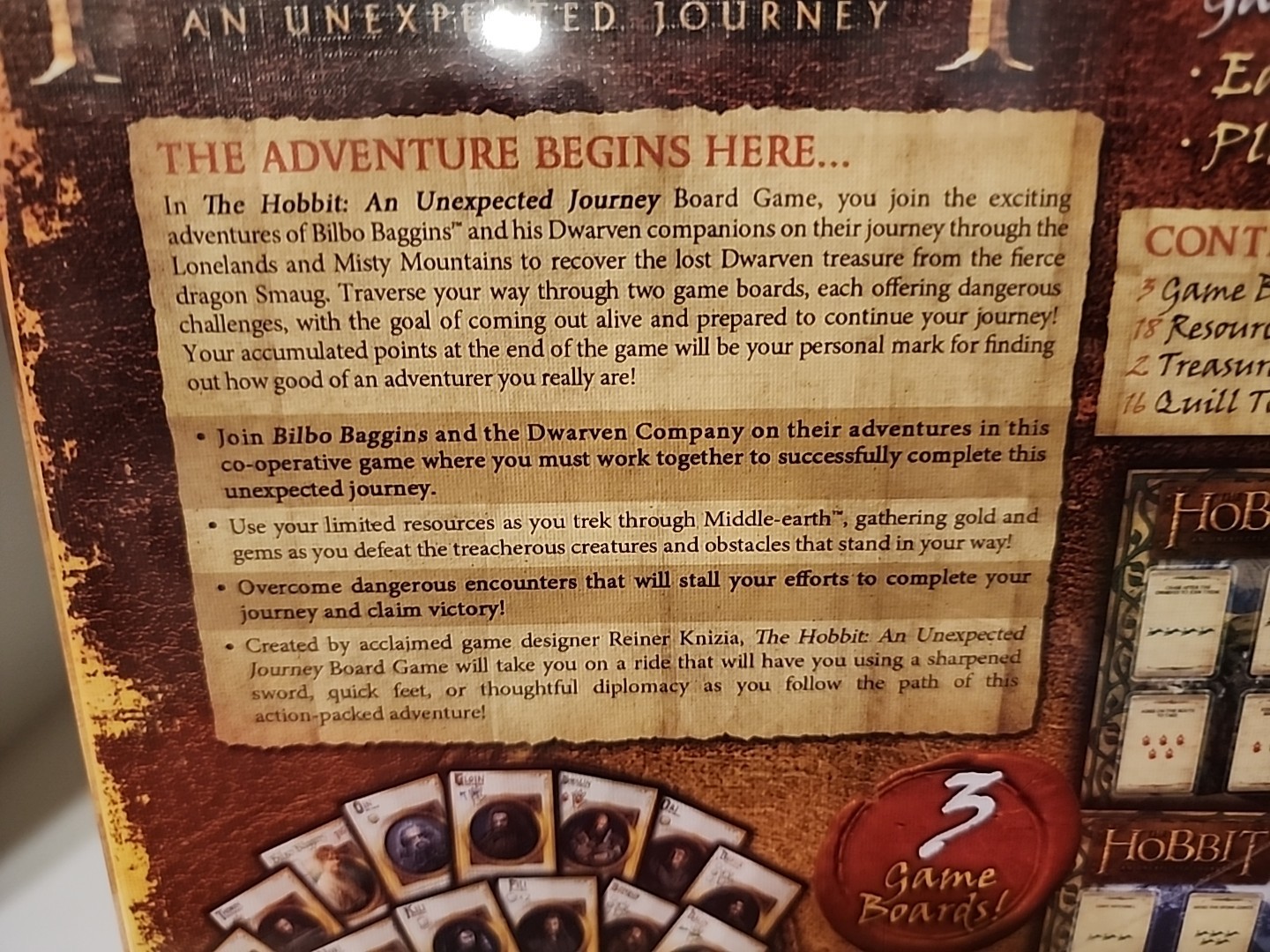 The Hobbit An Unexpected Journey Board Game – 100% Complete BRAND NEW