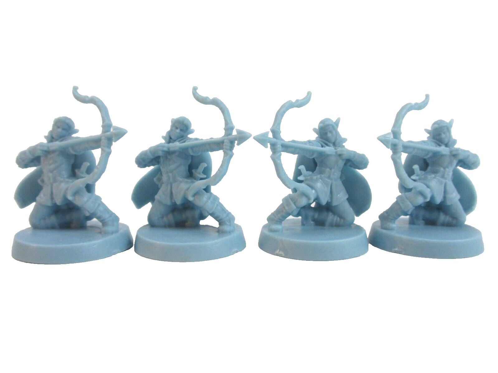 HEROQUEST: Mage Of The Mirror 4x ELVEN ARCHER Minis & Card NEW!!