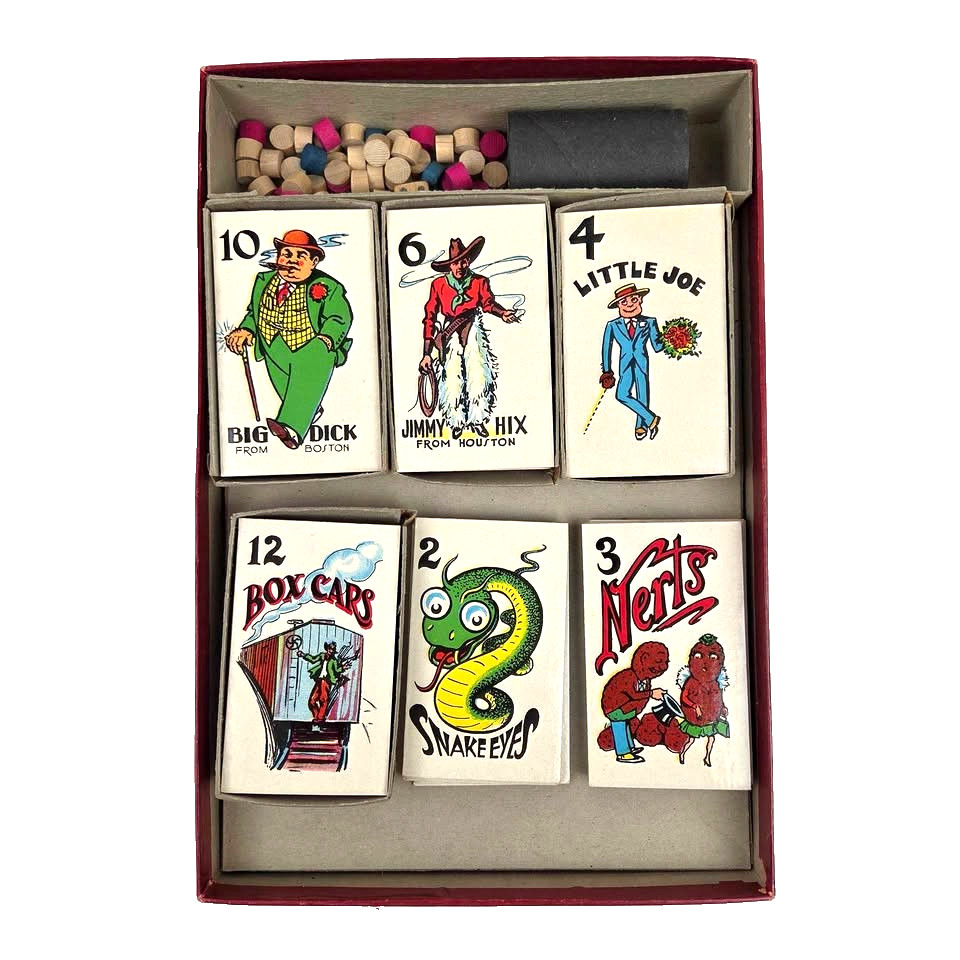 Vintage SNAKE EYES Game Circa 1930s By Selchow & Righter No. 27