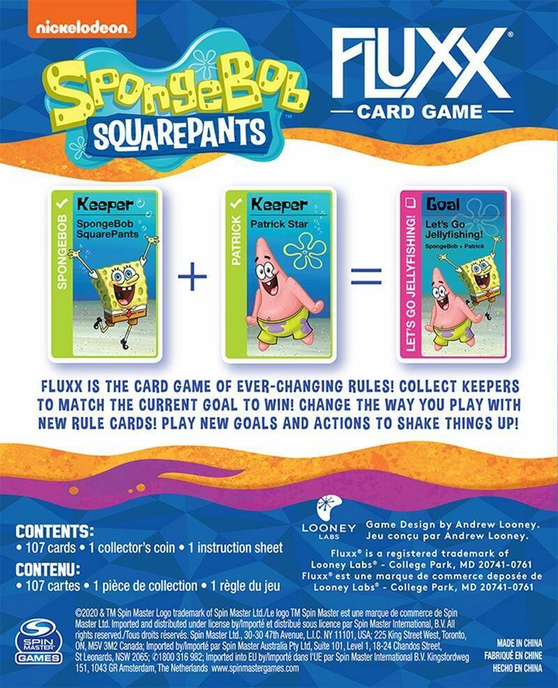 Spongebob Fluxx Card Game | Bikini Bottom Adventure with Hilarious Gameplay
