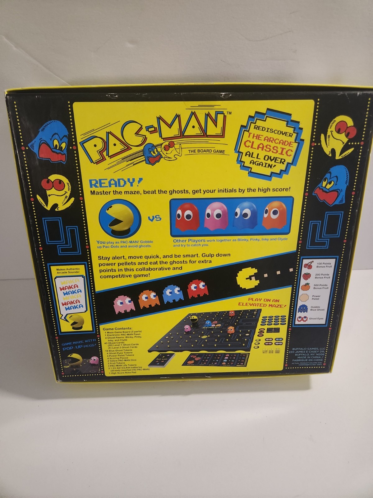 Pac Man The Board Game Classic Retro Arcade Table Top Game Complete 10 years