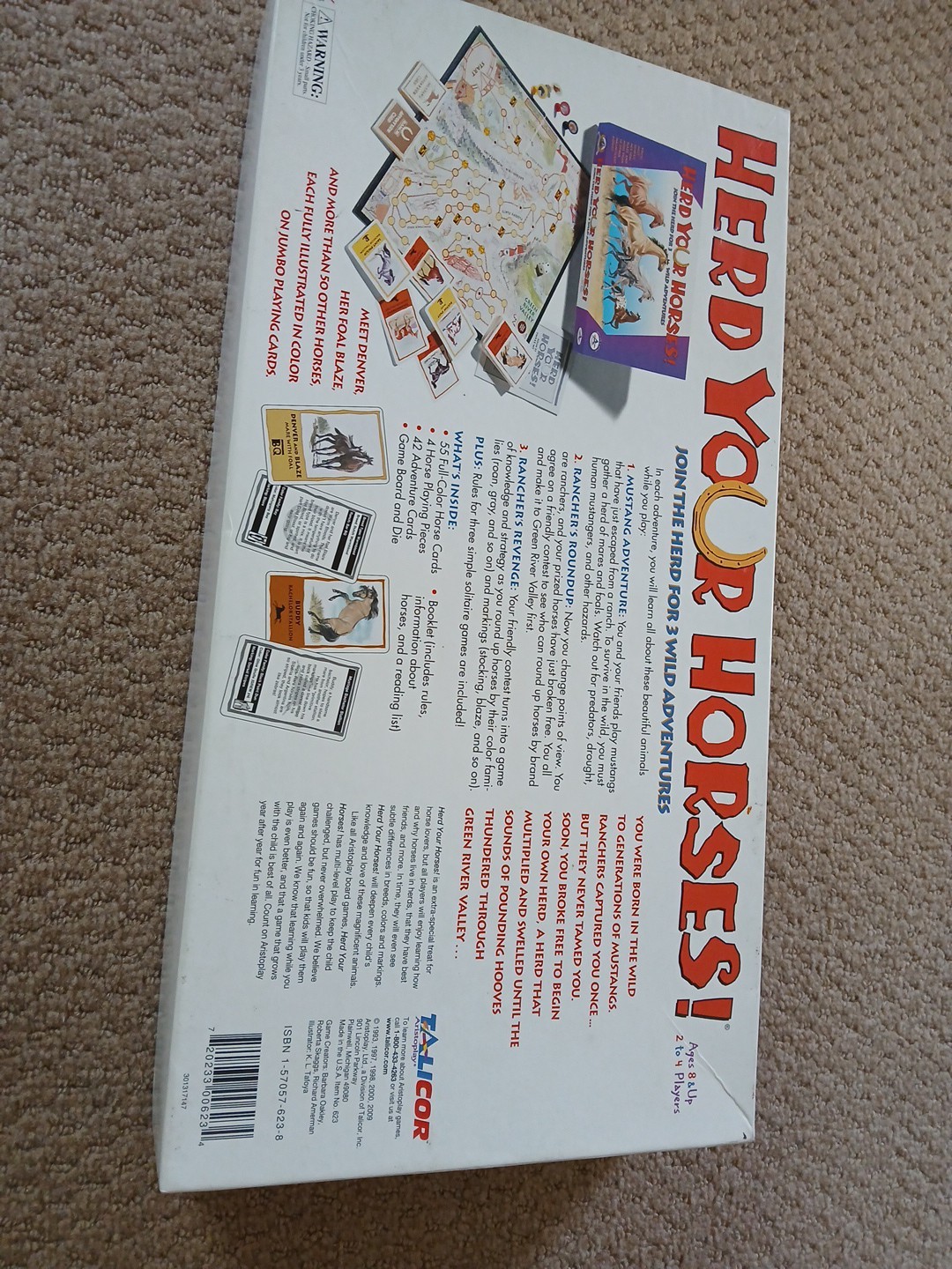 Herd Your Horses Wild Adventures Board Game (2009 Aristoplay, USA) Complete